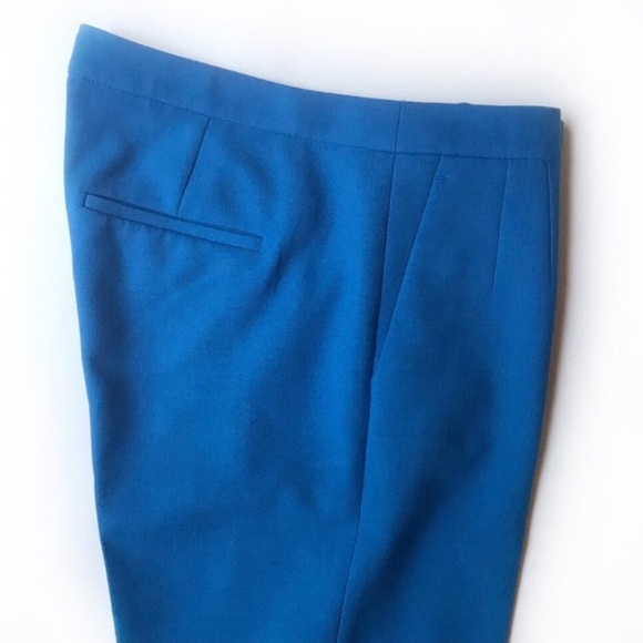 J Crew Martie Slim Crop Pants Vibrant Blue - Picture 3 of 4
